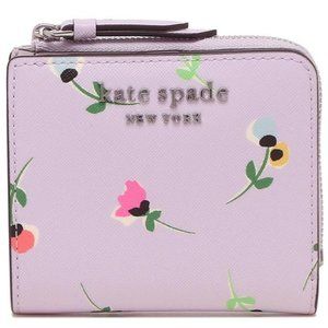 NWT Kate Spade Cameron Wildflower Ditsy Zip Wallet